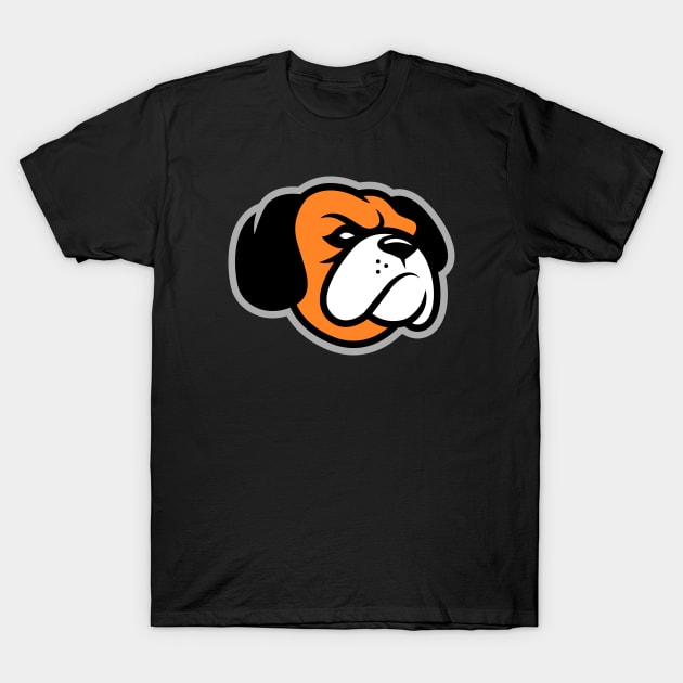 Beast Bulldog Baseball Mascot Fan T-Shirt: Unleash Your Team Spirit with a Fierce Bulldog Design! T-Shirt by CC0hort